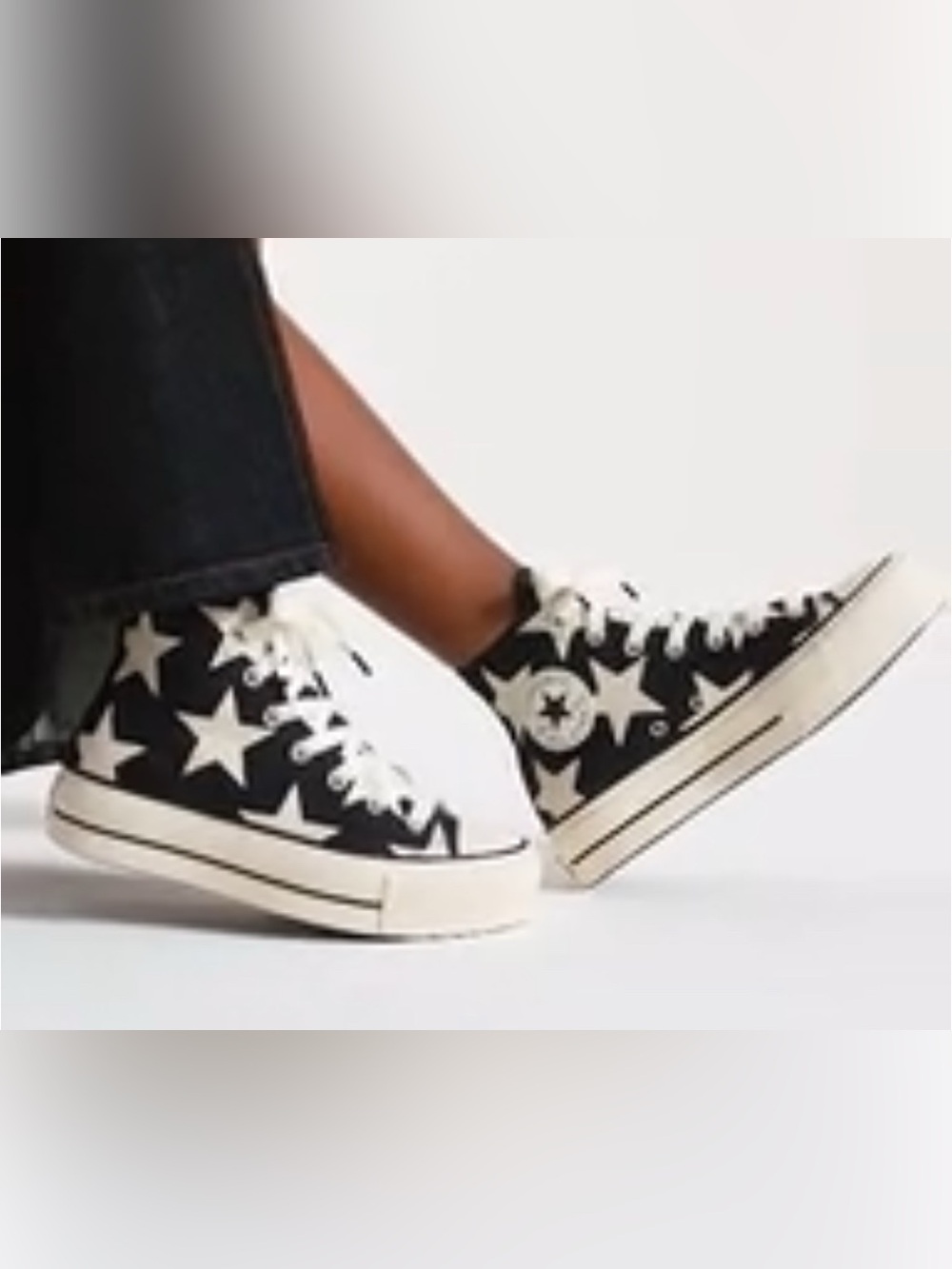 CONVERSE All Star Lift Large Stars lace up shoes sneakers women’s 7 new - Picture 10 of 10